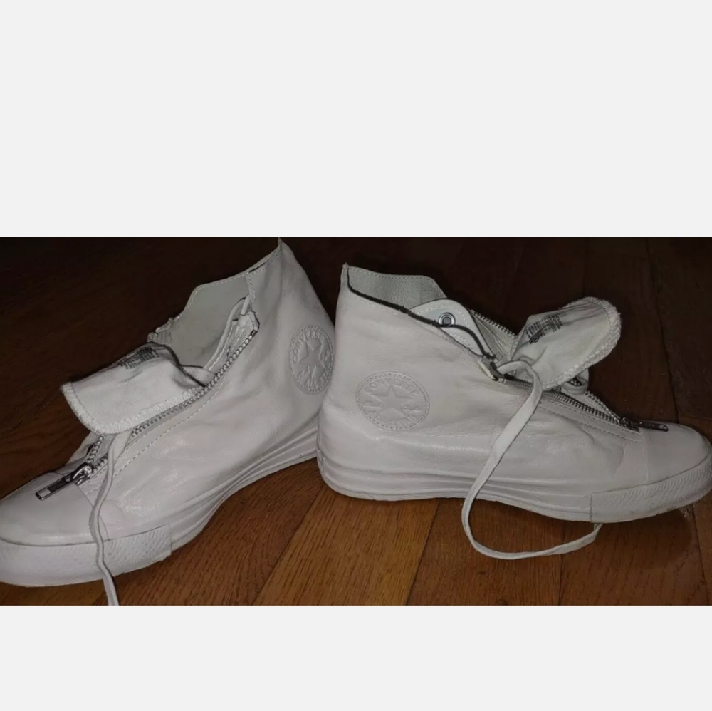 White High-Top Sneakers